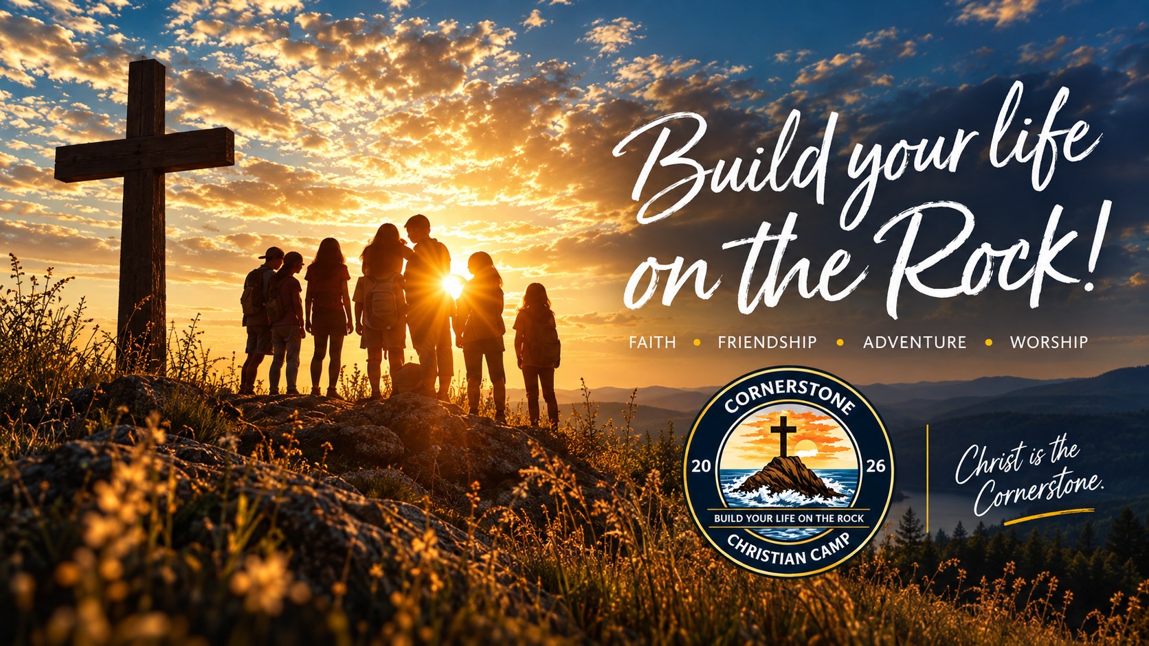 Build your life on the Rock - Cornerstone Christian Camp