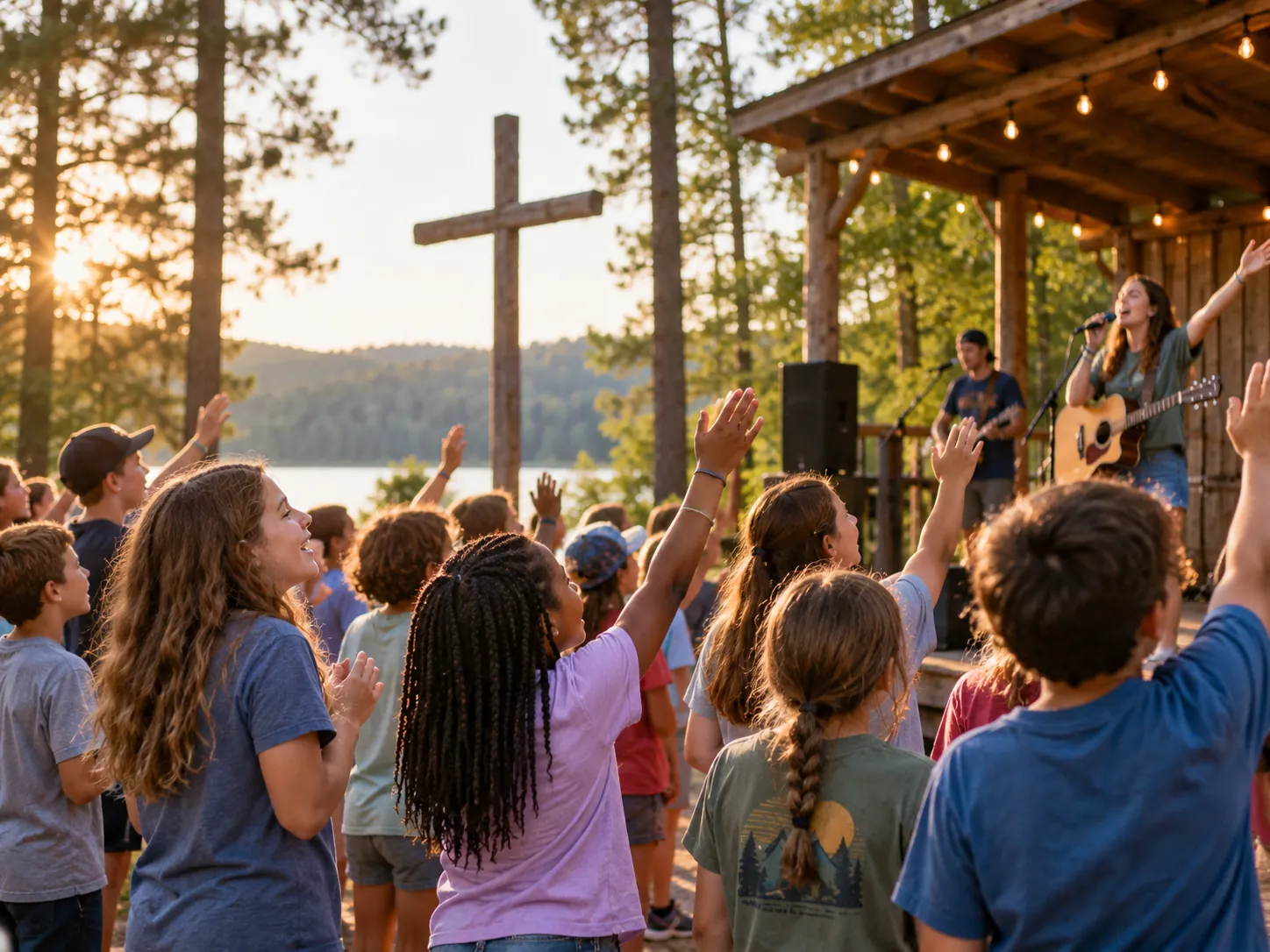 Kids at Cornerstone Christian Camp